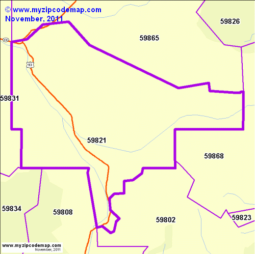 map of 59821