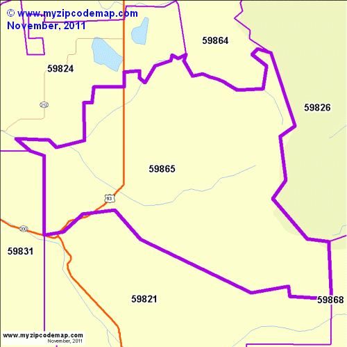 map of 59865
