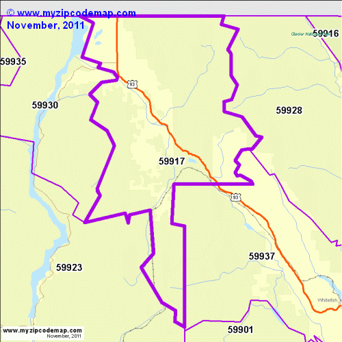 map of 59917
