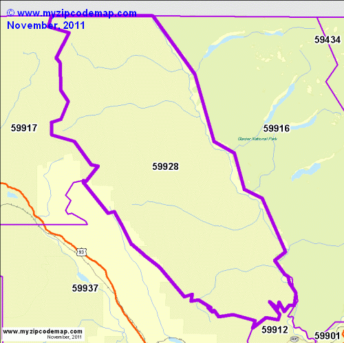 map of 59928