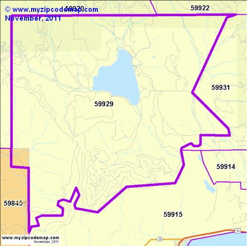 map of 59929