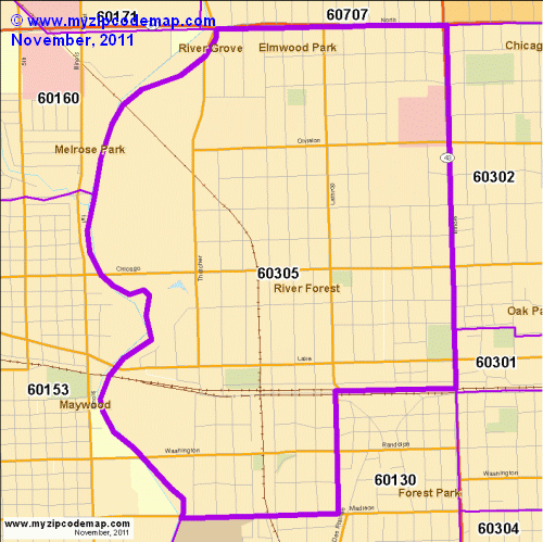 map of 60305