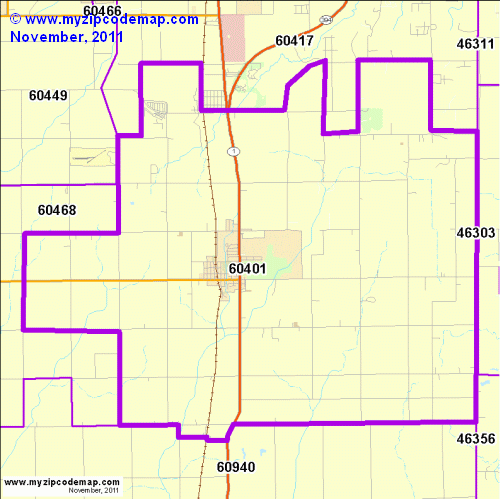 map of 60401