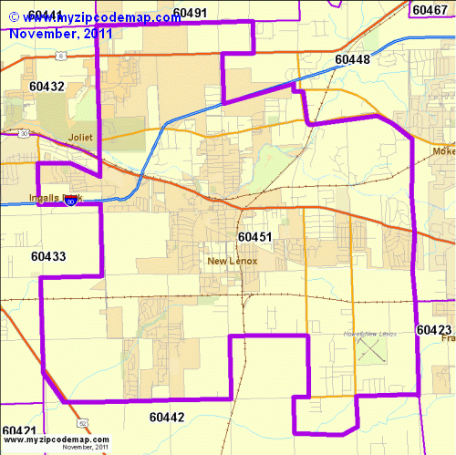 map of 60451