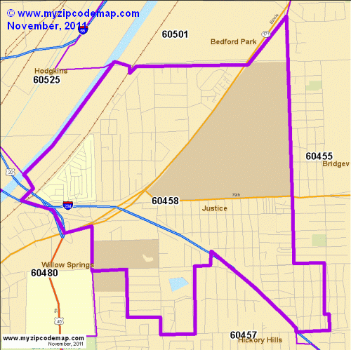 map of 60458