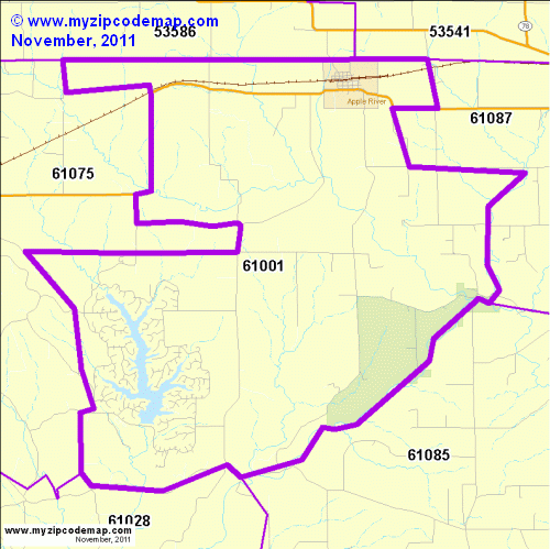 map of 61001