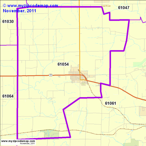 map of 61054