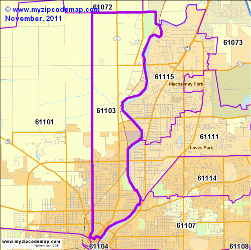 map of 61103