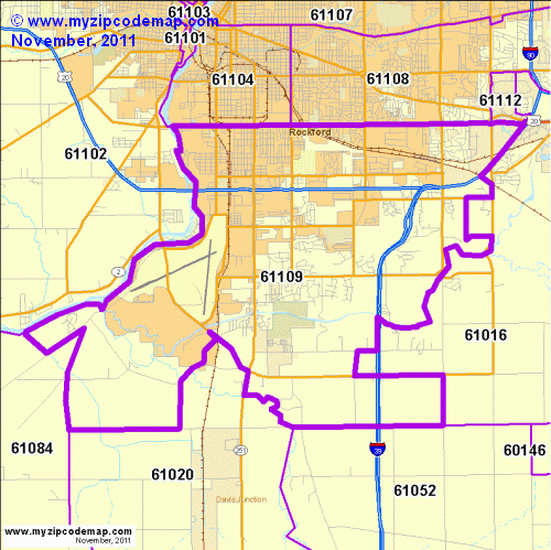 map of 61109