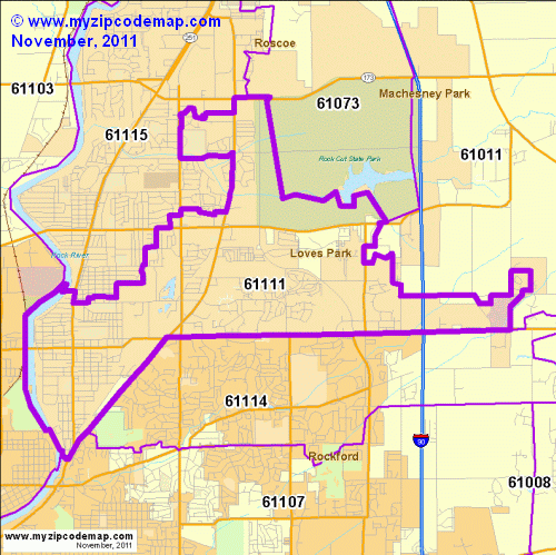 map of 61111