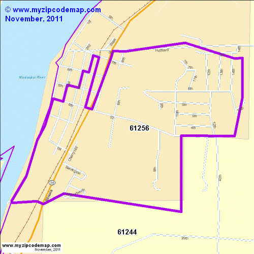 map of 61256
