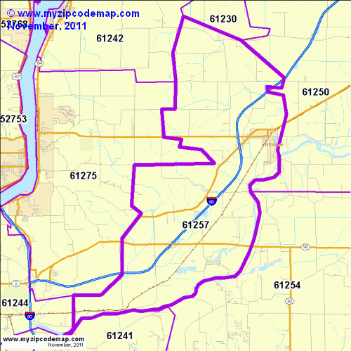 map of 61257