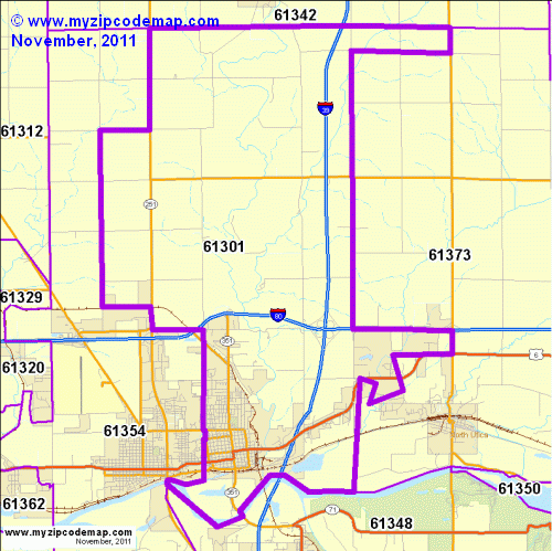 map of 61301