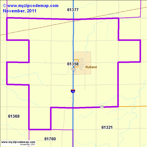 map of 61358