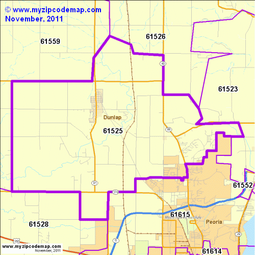 map of 61525