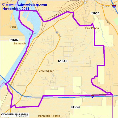 map of 61610
