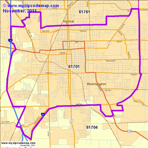 map of 61701