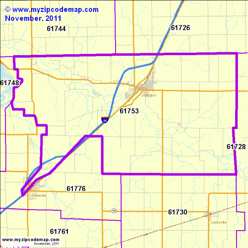 map of 61753