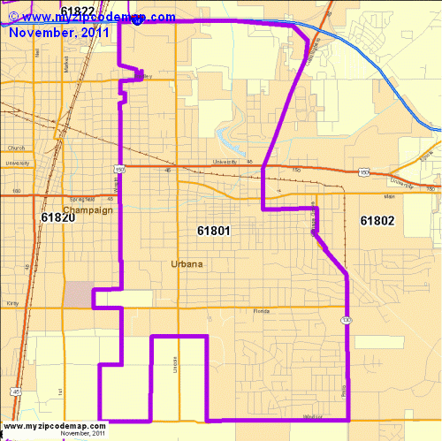 map of 61801