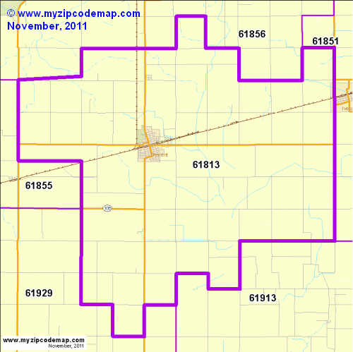 map of 61813
