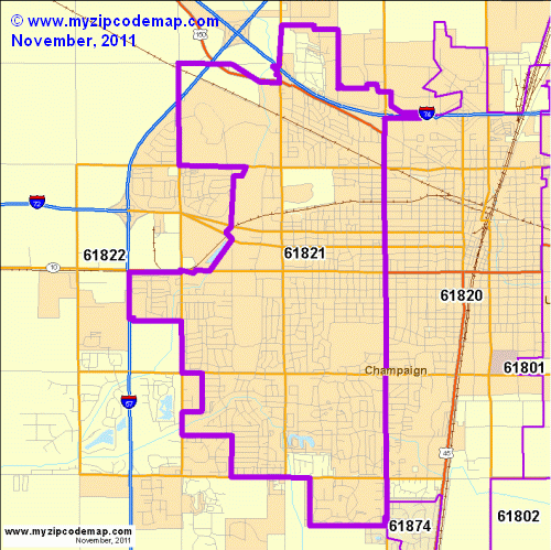 map of 61821