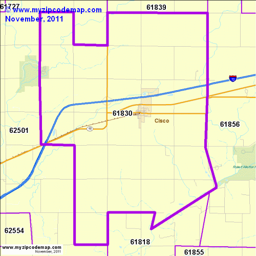 map of 61830