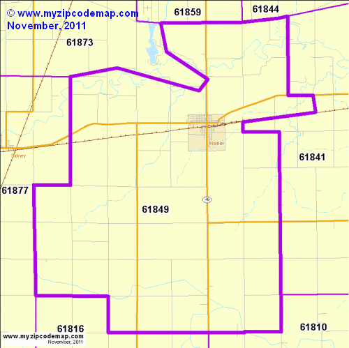 map of 61849
