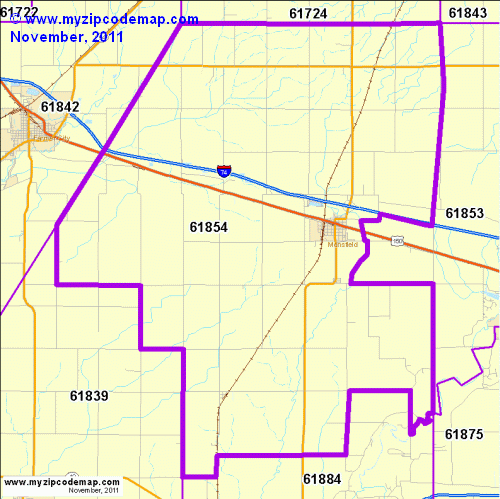 map of 61854