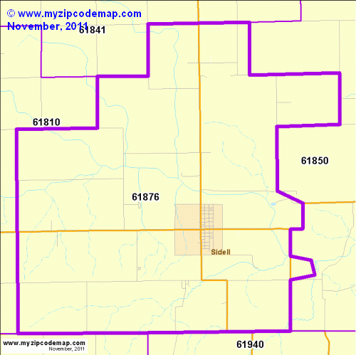 map of 61876