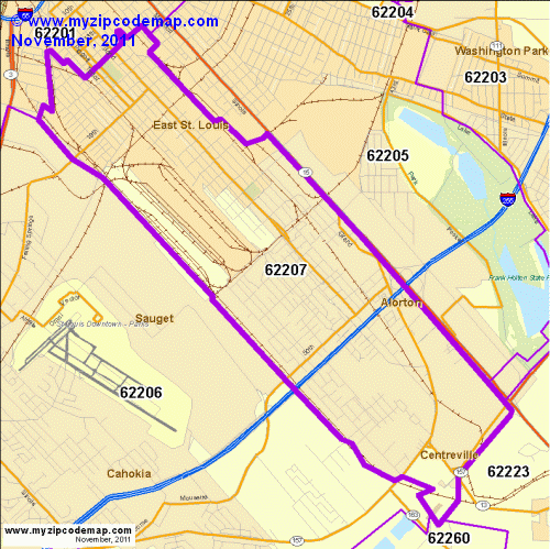map of 62207