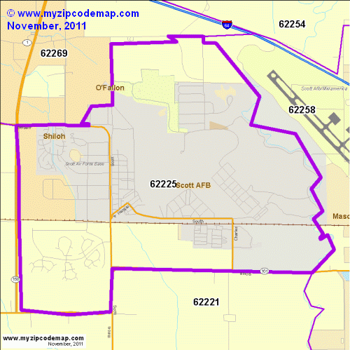 map of 62225