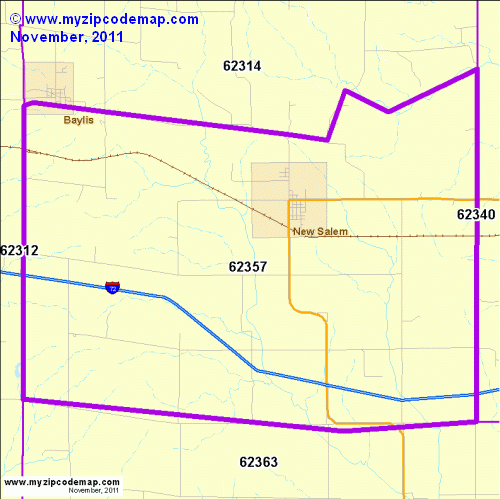 map of 62357