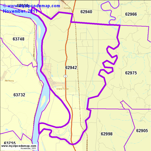 map of 62942