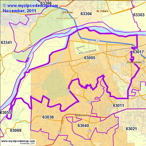 map of 63005