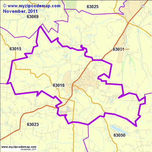 map of 63016
