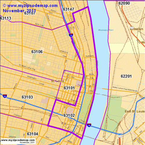 map of 63102