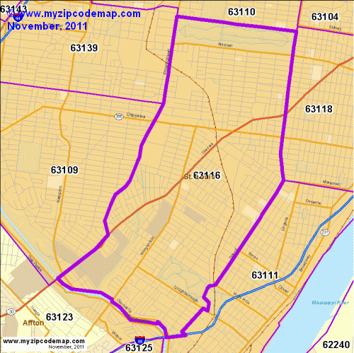 map of 63116