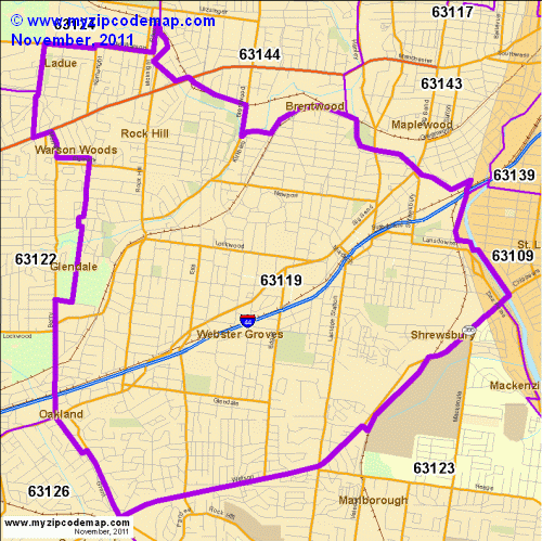 map of 63119