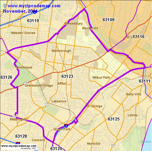 map of 63123