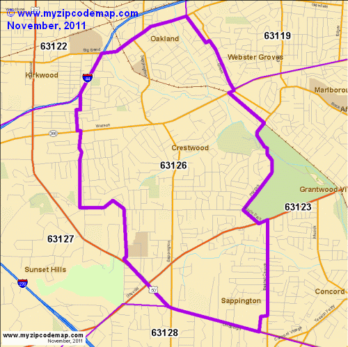 map of 63126