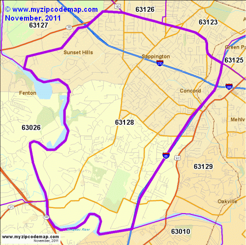 map of 63128