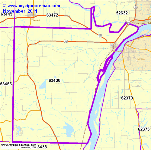 map of 63430