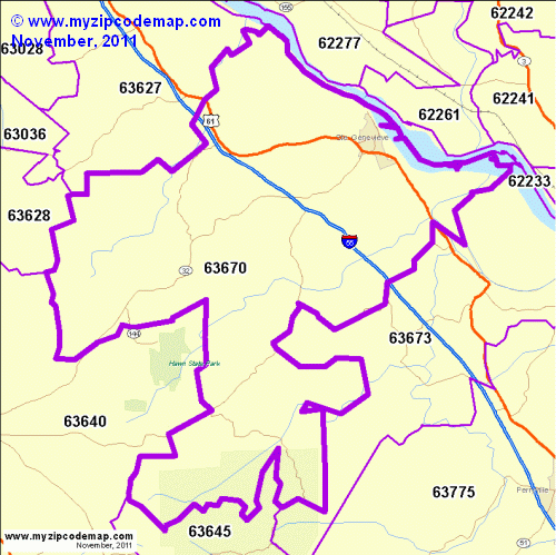 map of 63670