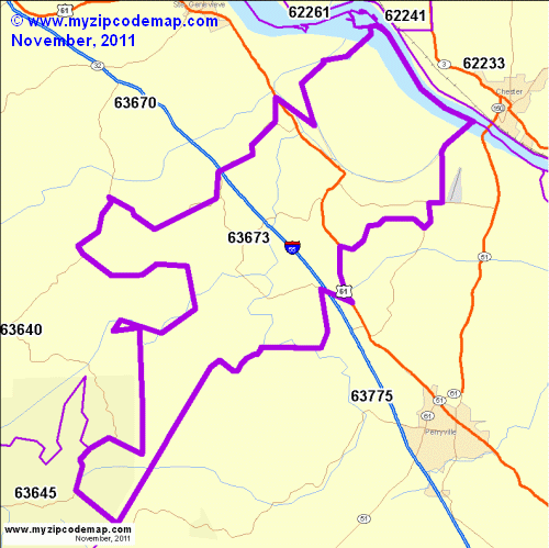 map of 63673