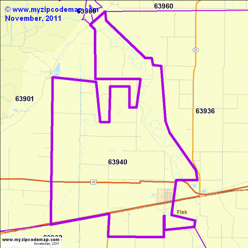 map of 63940