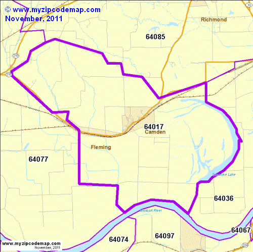 map of 64017