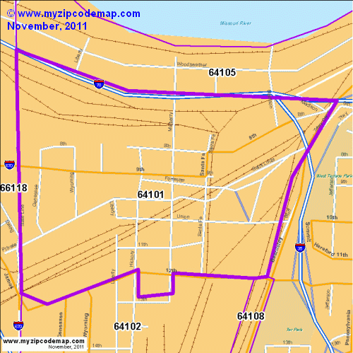 map of 64101
