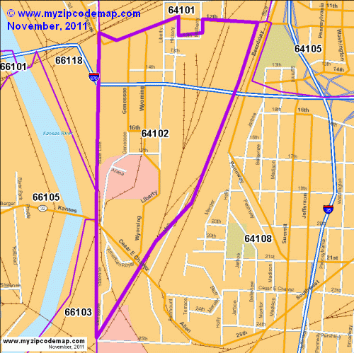map of 64102