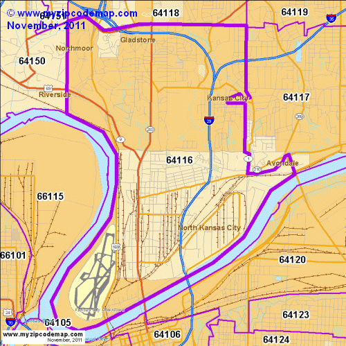 map of 64116