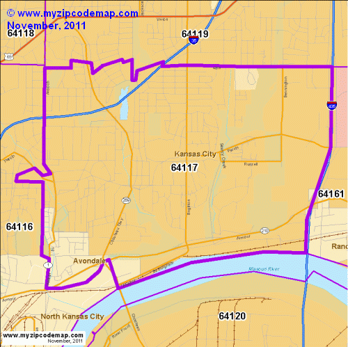 map of 64117